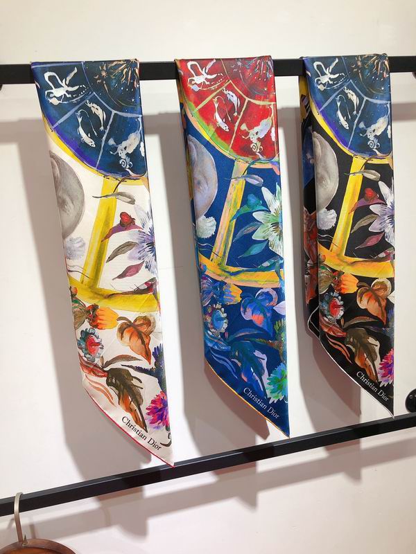Dior silk scarf 90X90cm E28 (20)